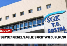 sgk'den genel sağlık sigortası duyurusu