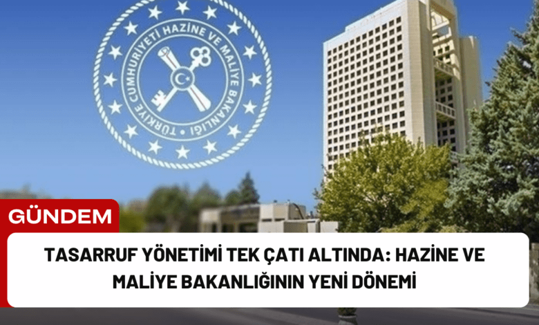 tasarruf yönetimi tek çatı altında: hazine ve maliye bakanlığının yeni dönemi