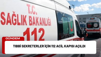 tıbbi sekreterler i̇çin 112 acil kapısı açıldı