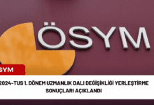 2024-tus 1. dönem uzmanlık dalı değişikliği yerleştirme sonuçları açıklandı