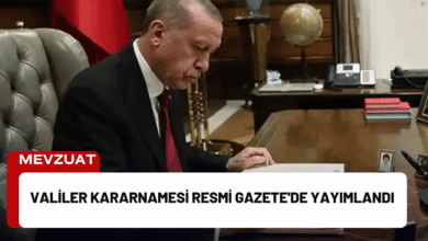 valiler kararnamesi resmi gazete'de yayımlandı