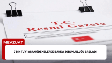 7 bin tl'yi aşan ödemelerde banka zorunluluğu başladı