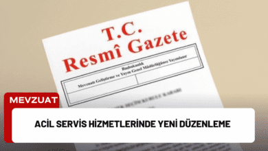 Acil Servis Hizmetlerinde Yeni Düzenleme