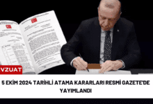 5 ekim 2024 tarihli atama kararları resmi gazete'de yayımlandı