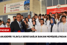 akademik yılın i̇lk dersi sağlık bakanı memişoğlu'ndan