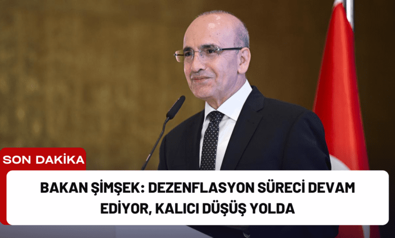 bakan şimşek: dezenflasyon süreci devam ediyor, kalıcı düşüş yolda