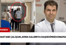 hastane çalışanlarına saldırıya başhekimden kınama