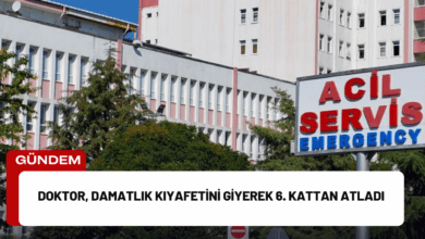 doktor, damatlık kıyafetini giyerek 6. kattan atladı