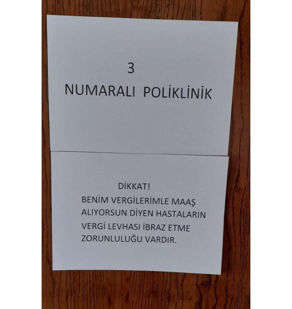 Doktor, 'Vergimle Maaş Alıyorsun' Diyen Hastalardan Vergi Levhası Talep Etti