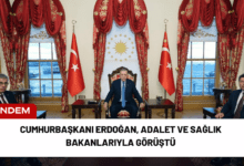 cumhurbaşkanı erdoğan, adalet ve sağlık bakanlarıyla görüştü