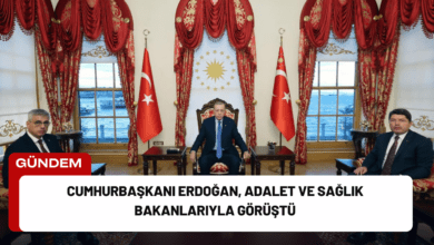 cumhurbaşkanı erdoğan, adalet ve sağlık bakanlarıyla görüştü