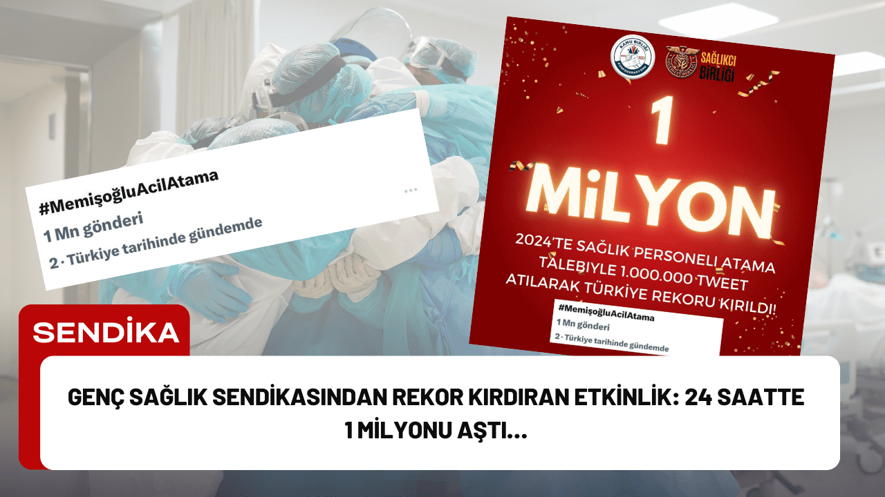 Genç Sağlık Sendikasından Rekor Kırdıran Etkinlik: 24 Saatte 1 Milyonu Aştı…