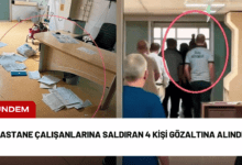 hastane çalışanlarına saldıran 4 kişi gözaltına alındı