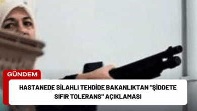 hastanede silahlı tehdide bakanlıktan "şiddete sıfır tolerans" açıklaması