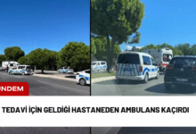 tedavi i̇çin geldiği hastaneden ambulans kaçırdı