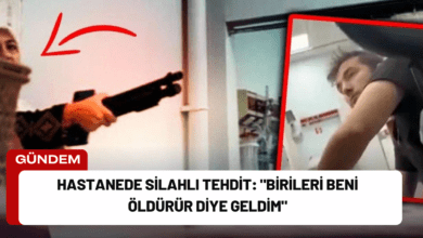 hastanede silahlı tehdit: "birileri beni öldürür diye geldim"