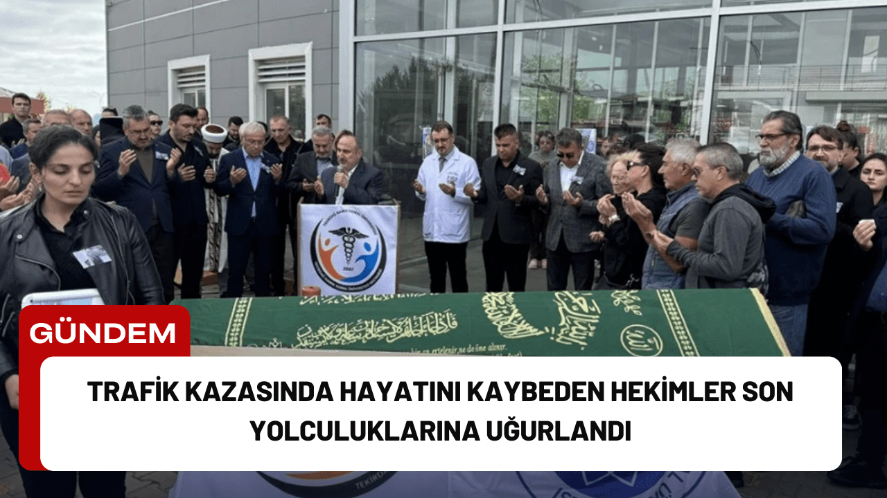 Tekirdağ’da geçirdikleri trafik kazası