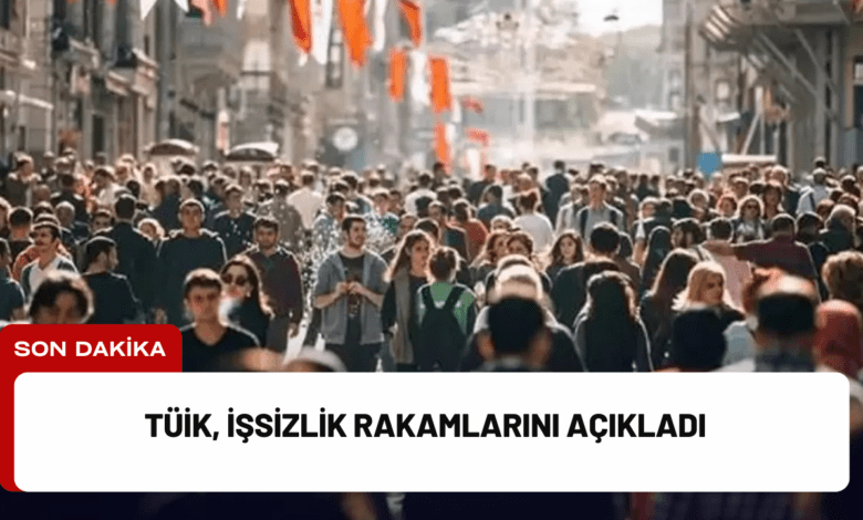 tüi̇k, i̇şsizlik rakamlarını açıkladı