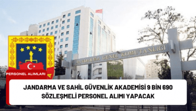 jandarma ve sahil güvenlik akademisi 9 bin 690 sözleşmeli personel alımı yapacak