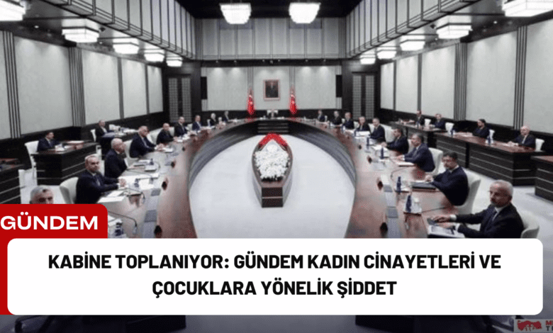 kabine toplanıyor: gündem kadın cinayetleri ve çocuklara yönelik şiddet