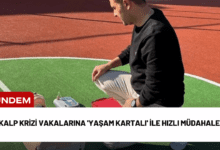 kalp krizi vakalarına 'yaşam kartalı' ile hızlı müdahale