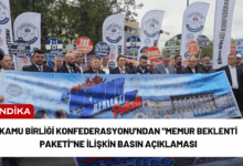 kamu birliği konfederasyonu'ndan "memur beklenti paketi"ne i̇lişkin basın açıklaması