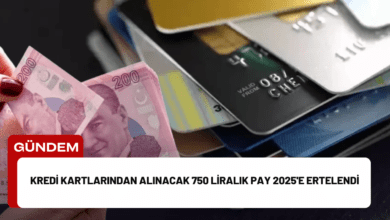 kredi kartlarından alınacak 750 liralık pay 2025'e ertelendi