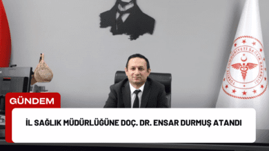 İl Sağlık Müdürlüğüne Doç. Dr. Ensar Durmuş Atandı