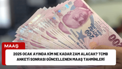 2025 Ocak Ayında Kim Ne Kadar Zam Alacak? TCMB Anketi Sonrası Güncellenen Maaş Tahminleri