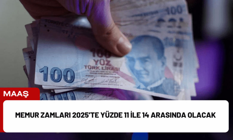 memur zamları 2025’te yüzde 11 ile 14 arasında olacak