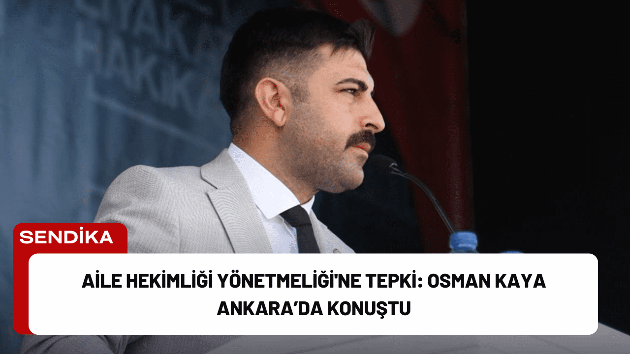 Aile Hekimliği Yönetmeliği'ne Tepki: Osman Kaya Ankara’da Konuştu