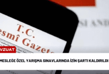 mesleğe özel yarışma sınavlarında i̇zin şartı kaldırıldı