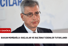 bakan memişoğlu: suçlular ve suç i̇snat edenler tutuklandı