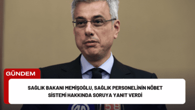 sağlık bakanı memişoğlu, sağlık personelinin nöbet sistemi hakkında soruya yanıt verdi