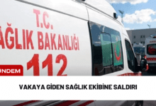 vakaya giden sağlık ekibine saldırı