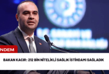 bakan kacır: 212 bin nitelikli sağlık i̇stihdamı sağladık