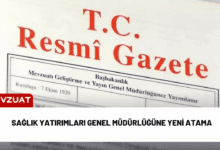 sağlık yatırımları genel müdürlüğüne yeni atama