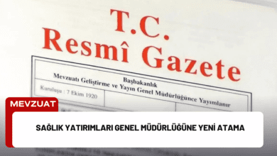 sağlık yatırımları genel müdürlüğüne yeni atama