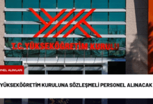 yükseköğretim kuruluna sözleşmeli personel alınacak