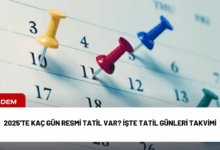 2025'te kaç gün resmi tatil var? i̇şte tatil günleri takvimi