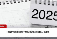 2025'teki resmi tatil günleri belli oldu