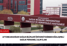 afyonkarahisar sağlık bilimleri üniversitesinden sözleşmeli sağlık personeli alım i̇lanı