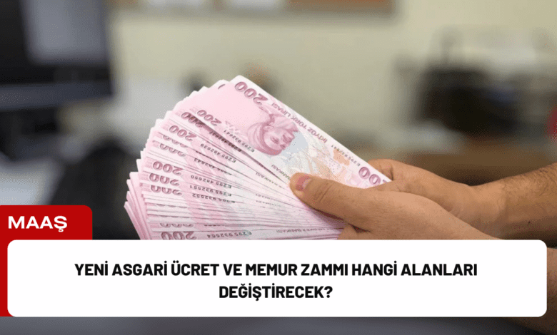 yeni asgari ücret ve memur zammı hangi alanları değiştirecek?