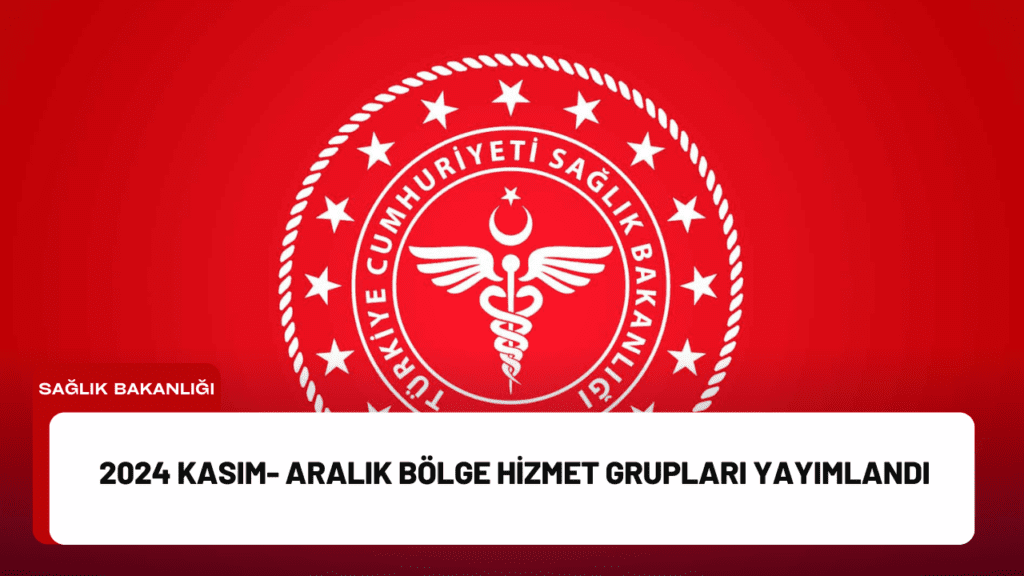 2024 Kasım- Aralık Bölge Hizmet Grupları Yayımlandı