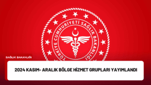 2024 Kasım- Aralık Bölge Hizmet Grupları Yayımlandı