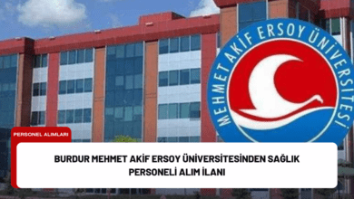 burdur mehmet akif ersoy üniversitesinden sağlık personeli alım i̇lanı