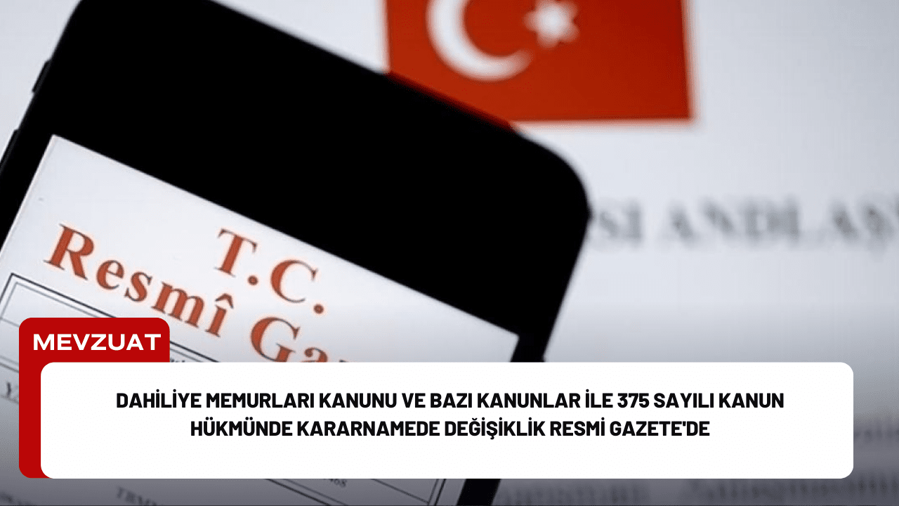 7533 Dahiliye Memurları Kanunu