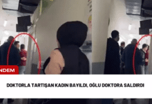 doktorla tartışan kadın bayıldı, oğlu doktora saldırdı