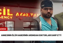 annesinin ölüm haberinin ardından doktorları darp etti