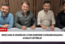 genç sağlık sendikası aydın şubesine camianın başarılı avukatı getirildi